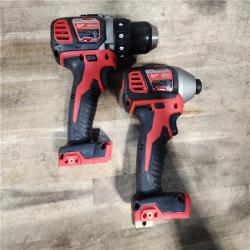 HOUSTON LOCATION - AS-IS Milwaukee 18V Cordless Brushed 2-Tool Drill/Driver and Impact Driver Kit