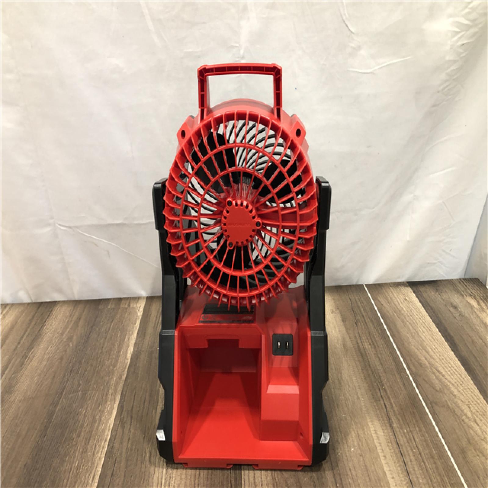 AS-IS Milwaukee 18-Volt Lithium-Ion Brushless Cordless PACKOUT Jobsite Fan (Tool-Only)