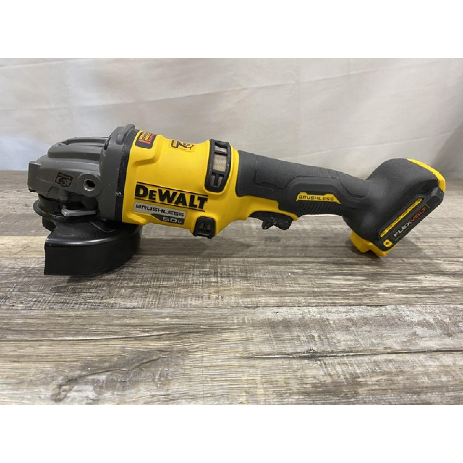 AS-IS DEWALT FLEXVOLT 60V MAX Cordless Brushless 4.5 in. to 6 in. Small Angle Grinder with Kickback Brake (Tool Only)