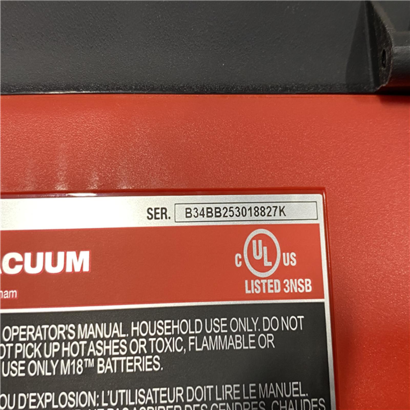 AS-IS Milwaukee 18-Volt 2 Gal. Lithium-Ion Cordless Wet/Dry Vacuum (Vacuum-Only)