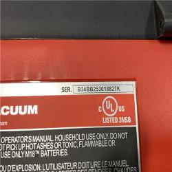 AS-IS Milwaukee 18-Volt 2 Gal. Lithium-Ion Cordless Wet/Dry Vacuum (Vacuum-Only)