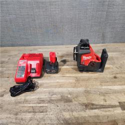 HOUSTON LOCATION - AS-IS Milwaukee-3632-21 M12 Green Beam Laser 360° 3-Plane Kit