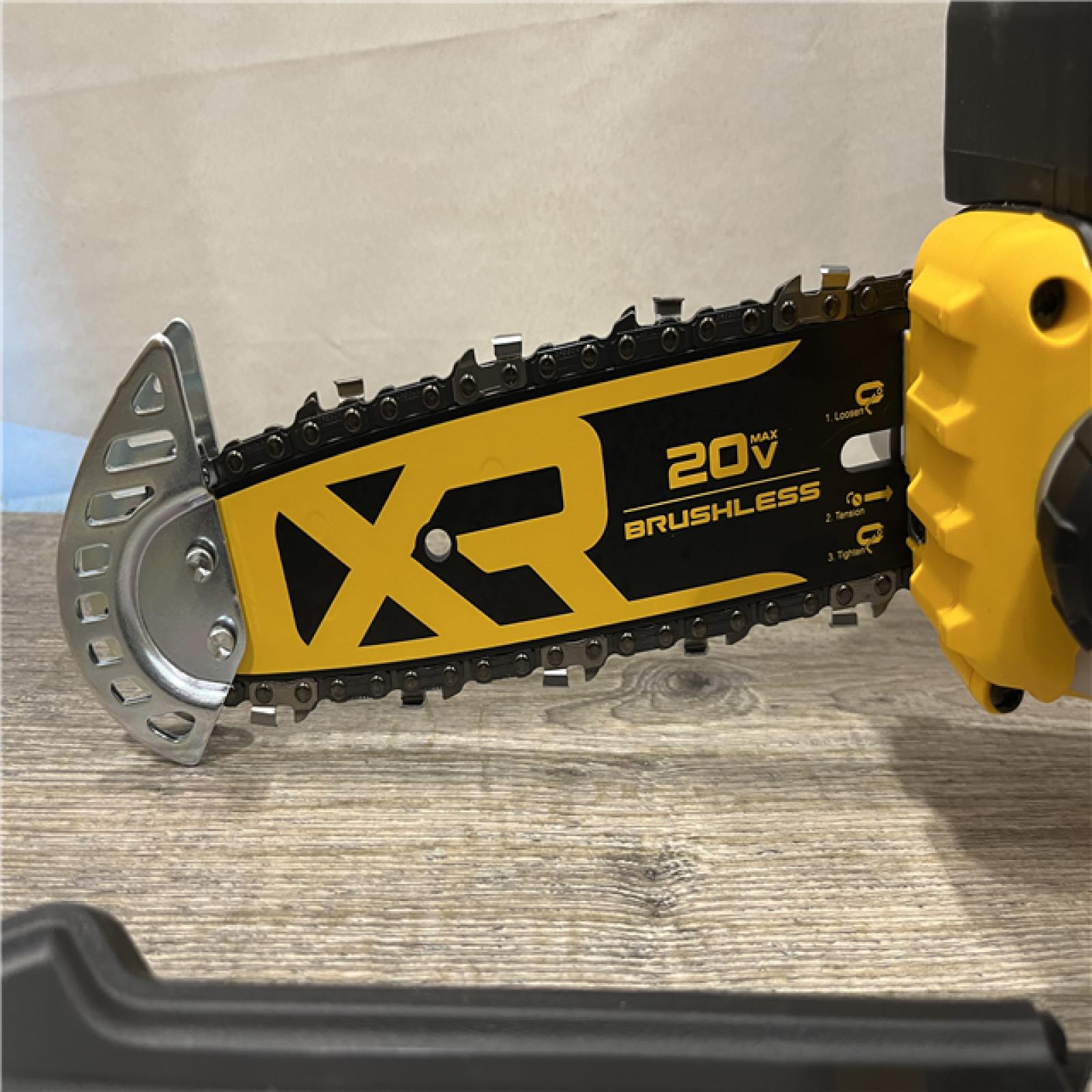 AS-IS DEWALT 20V MAX 8 in. Brushless Cordless Battery Powered Pruning Chainsaw (Tool Only)