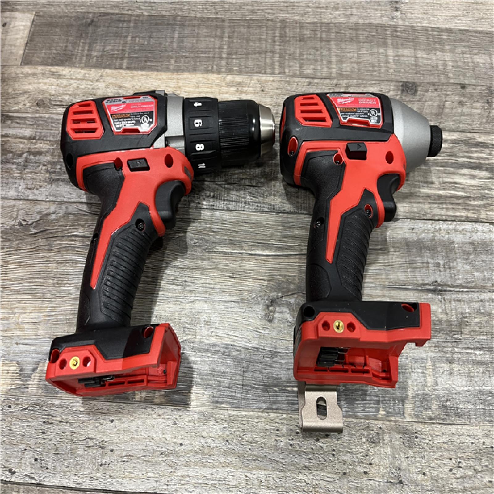 AS-IS Milwaukee 18V Lithium-Ion Cordless Drill Driver/Impact Driver Combo Kit