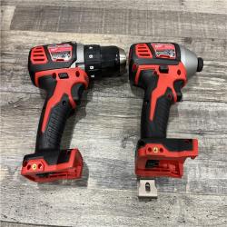 AS-IS Milwaukee 18V Lithium-Ion Cordless Drill Driver/Impact Driver Combo Kit