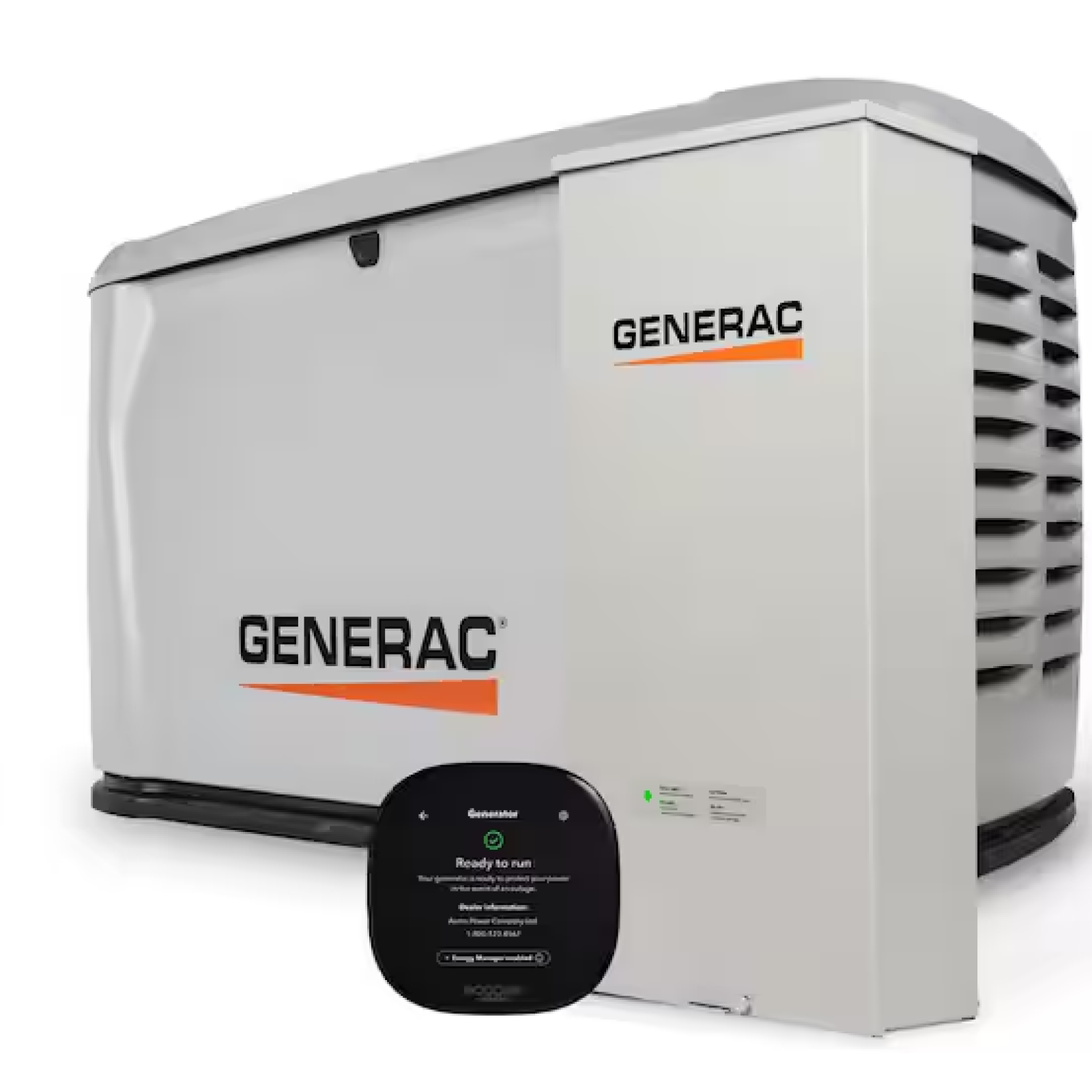 DALLAS LOCATION- AS-IS GENERAC 28kW Generator W/ 200 Amp Transfer Switch  Mobile Monitoring Thermostat