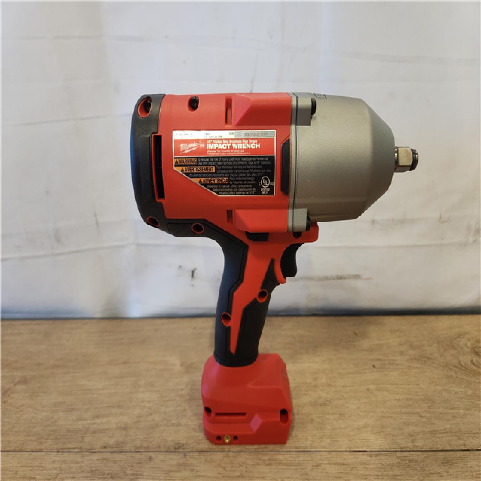 AS-IS- Milwaukee 18-Volt Lithium-Ion Brushless 1/2 in. High Torque Impact Wrench with Friction Ring (Tool-Only)