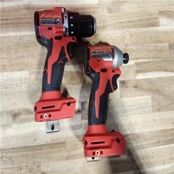 HOUSTON LOCATION - AS-IS Milwaukee 18-Volt Lithium-Ion Brushless Cordless Compact Hammer Drill/Impact Combo Kit