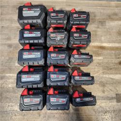 HOUSTON LOCATION - AS-IS MILWAUKEE BATTERY PACK QTY - 15
