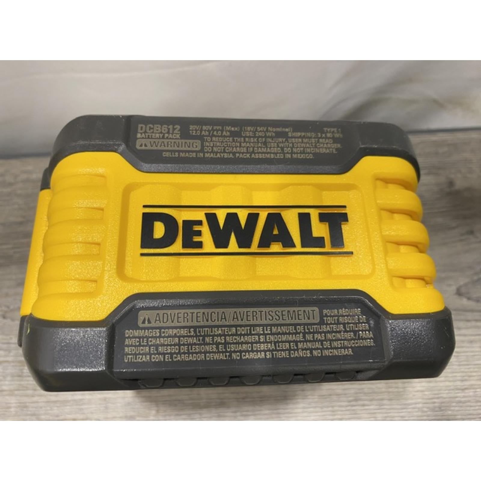 AS-IS DEWALT FLEXVOLT 20V/60V MAX Lithium-Ion 12.0Ah Battery