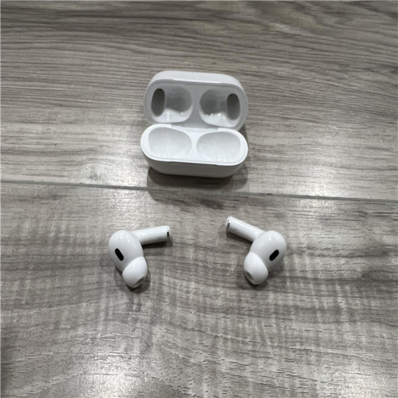 AS-IS Apple AirPods Pro (2nd Generation) with the USB-C MagSafe Charging Case