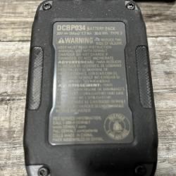 AS-IS DEWALT 20V MAX XR POWERSTACK Lithium-Ion Battery Starter Kit with 1.7Ah Battery and Charger