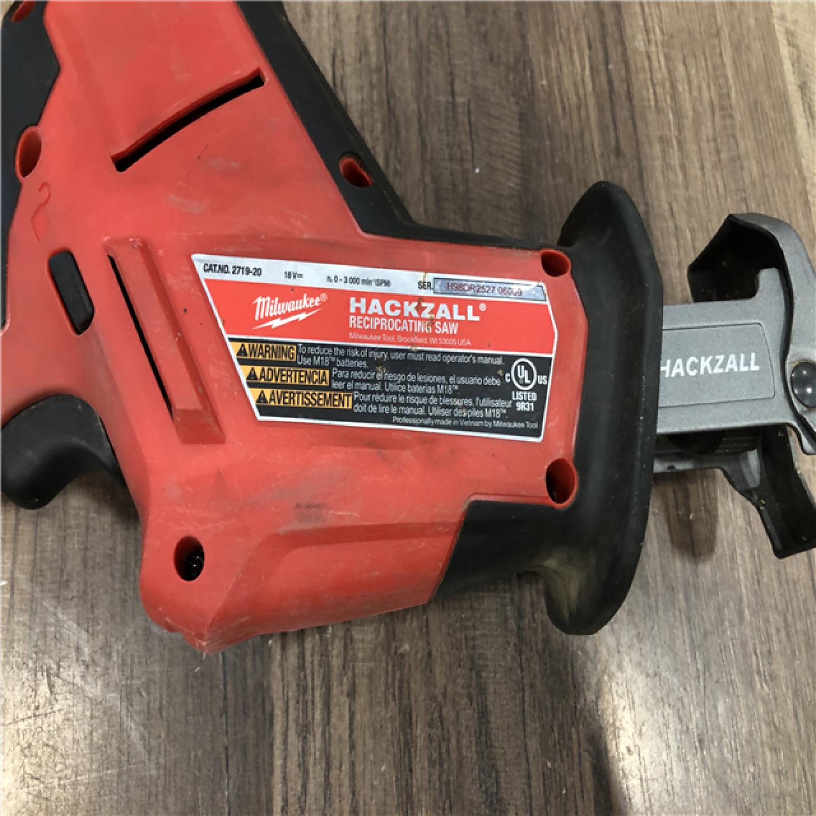 AS-IS Milwaukee FUEL 18V Lithium-Ion Brushless Cordless HACKZALL Reciprocating Saw (Tool-Only)