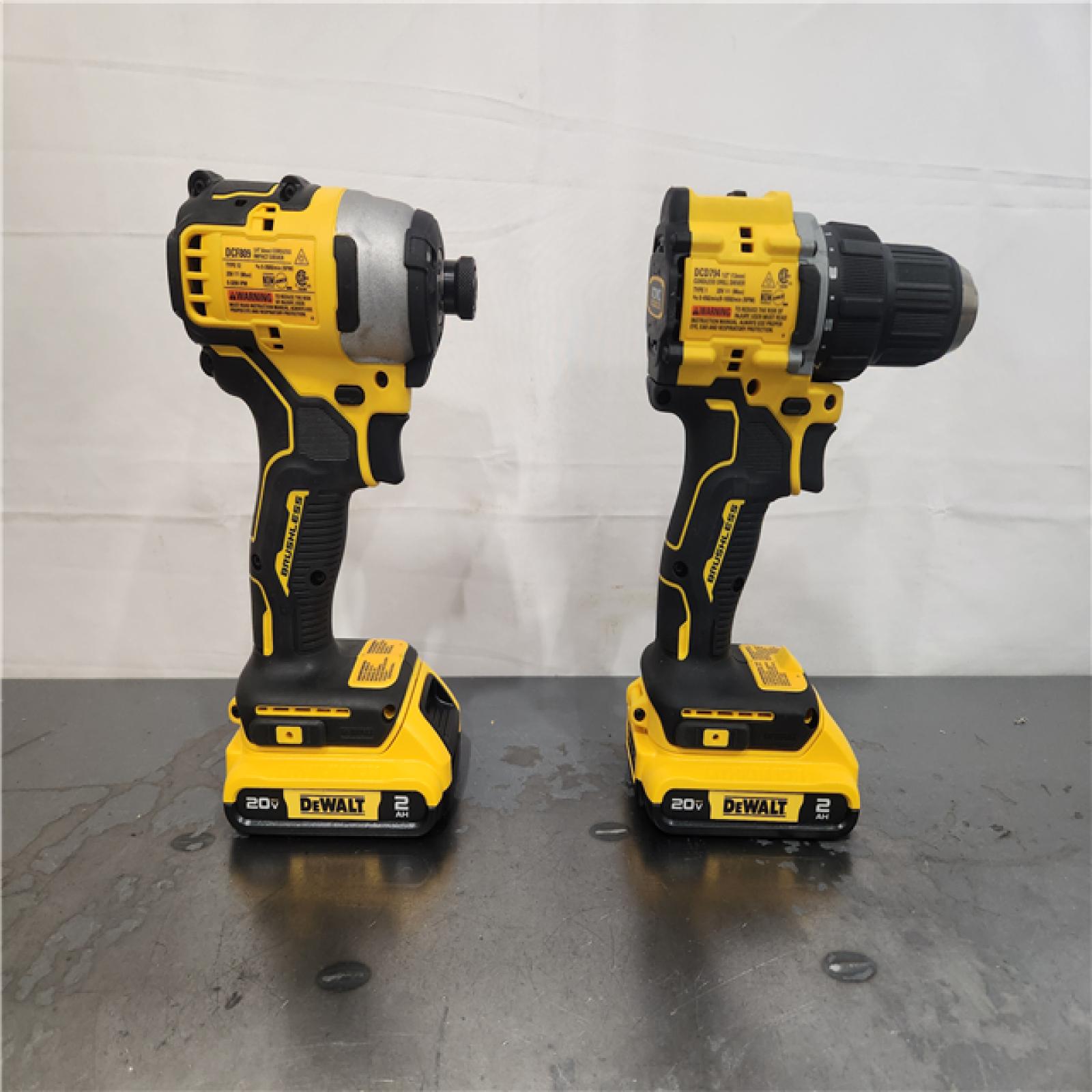 AS-IS- DEWALT ATOMIC 20-Volt MAX Lithium-Ion Cordless Combo Kit