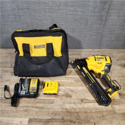 HOUSTON LOCATION - AS-IS DeWalt 15 GA ANGLED FINISH NAILER KIT W/ BATTERY & CHARGER
