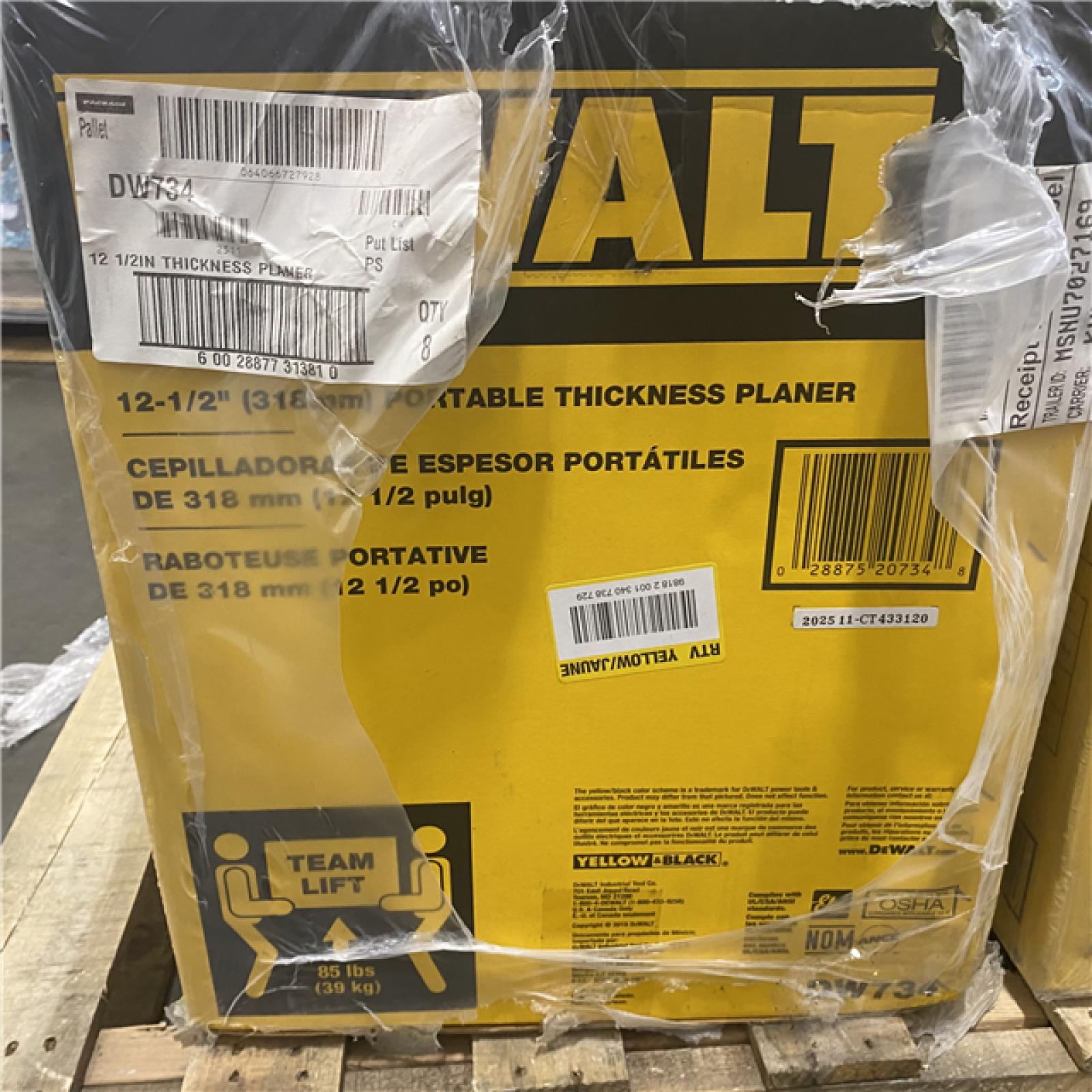 NEW- DEWALT 15 Amp Corded 12.5 in. Bench Planer