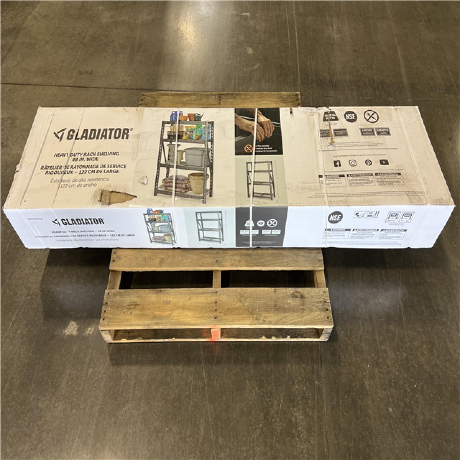 DALLAS LOCATION NEW! Gladiator 4Tier Welded Steel Garage Storage