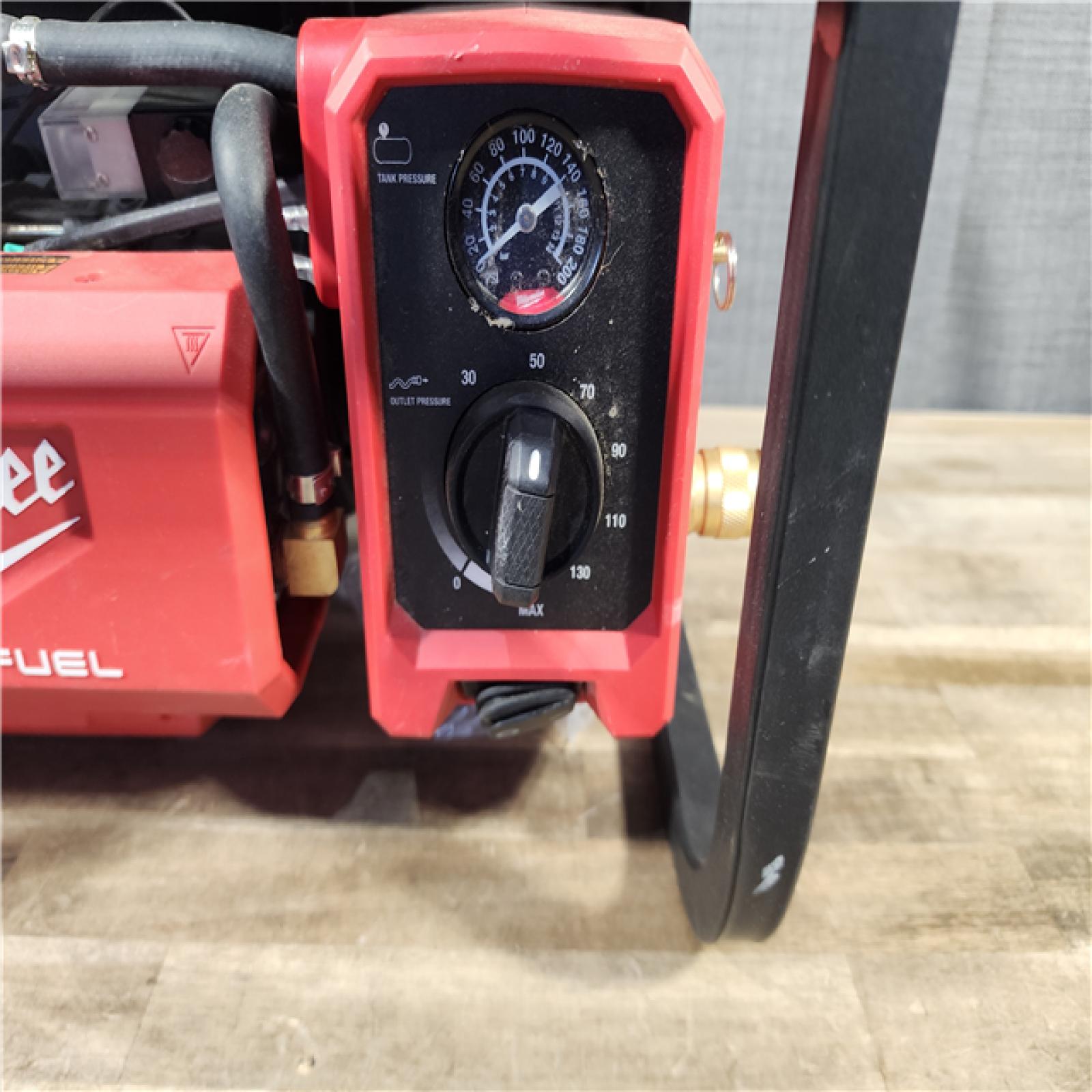 HOUSTON LOCATION - AS-IS Milwaukee FUEL 18-Volt Lithium-Ion Brushless Cordless 2 Gal. Electric Compact Quiet Compressor (Tool-Only)