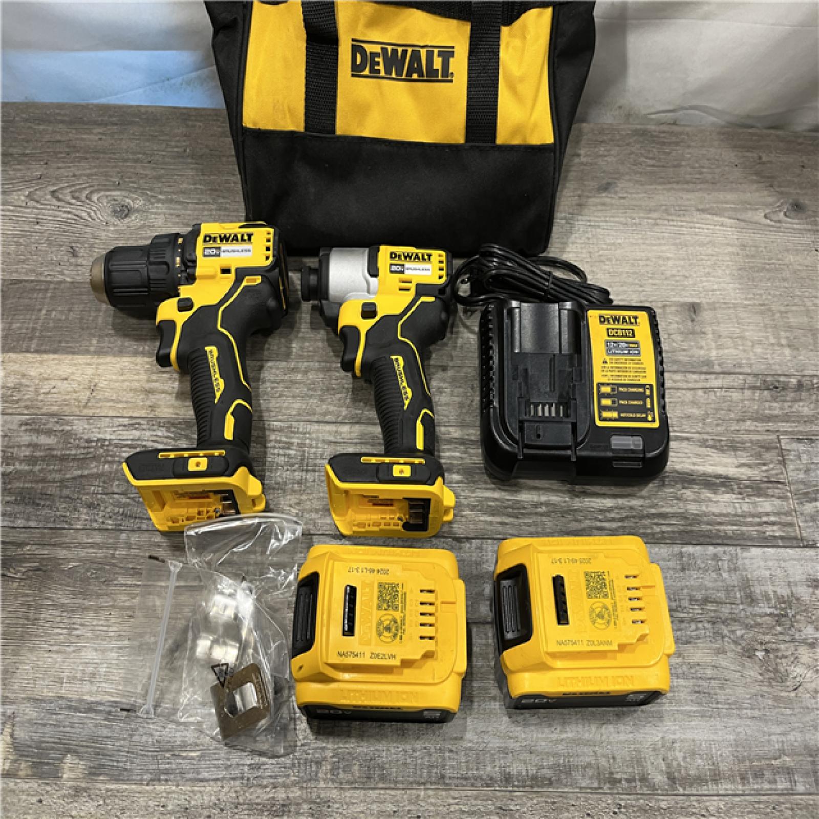 AS-IS DEWALT 20V MAX 2-Tool Hammer Drill and Impact Combo Kit