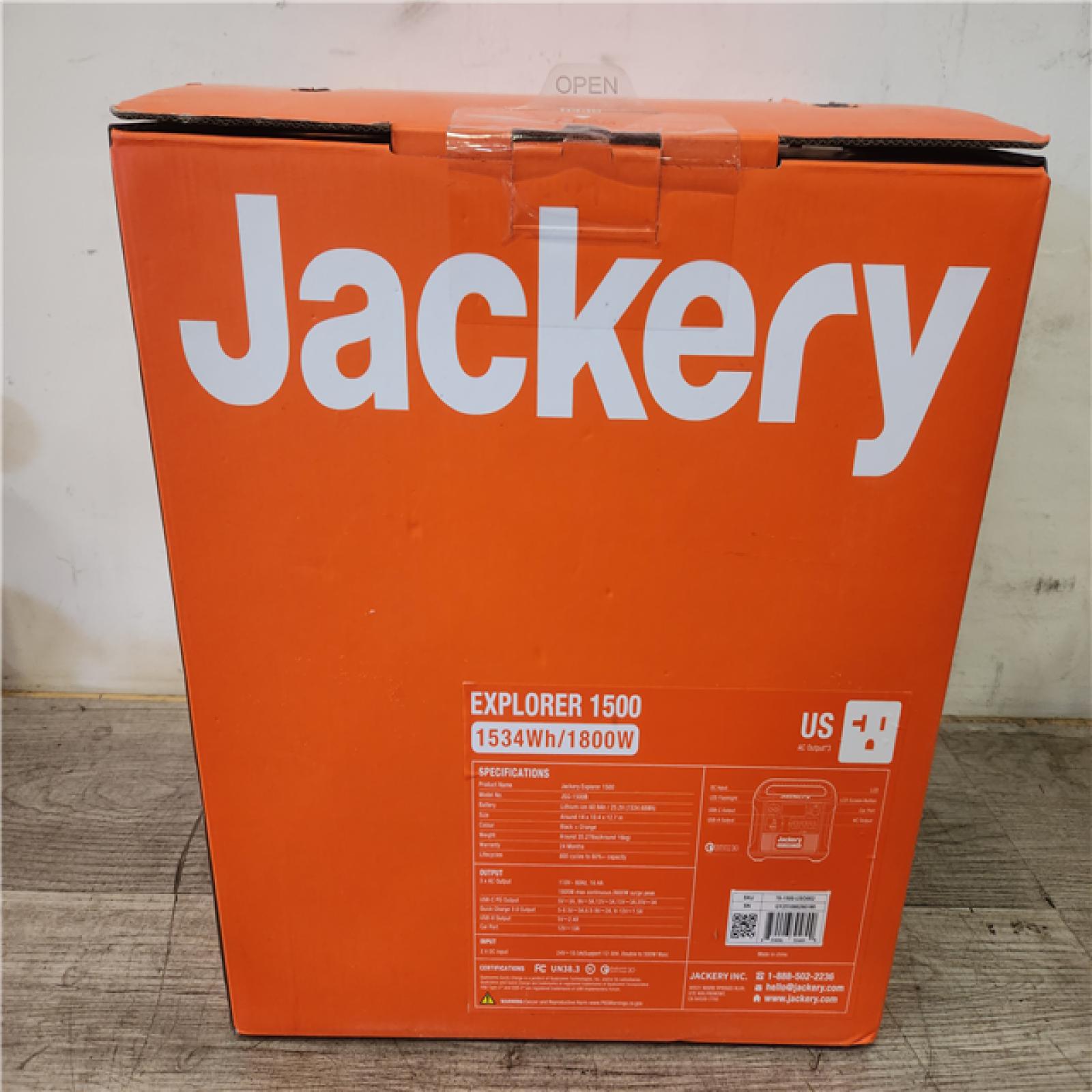 Phoenix NEW Jackery Solar Generator Explorer 1500 1534Wh/1800W  Model No.JSG-1500B (SEALED)