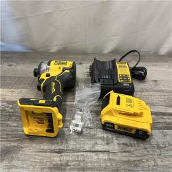 AS-IS DEWALT Atomic 20V Max Lithium-Ion Brushless Cordless Compact 1/4 in. Impact Driver Kit