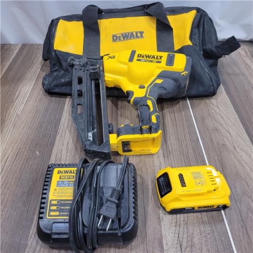 AS-IS DeWalt DCN660D1 20V 16 Gauge Cordless Angled Finish Nailer Kit W/ 2Ah Battery