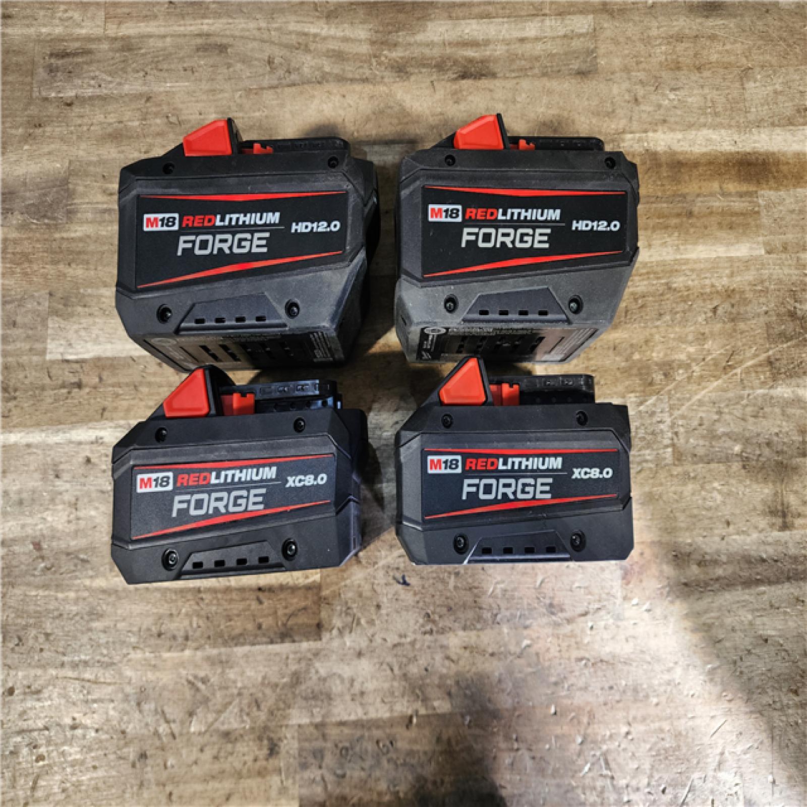 HOUSTON LOCATION - AS-IS MILWAUKEE FORGE BATTERY PACK QTY - 4