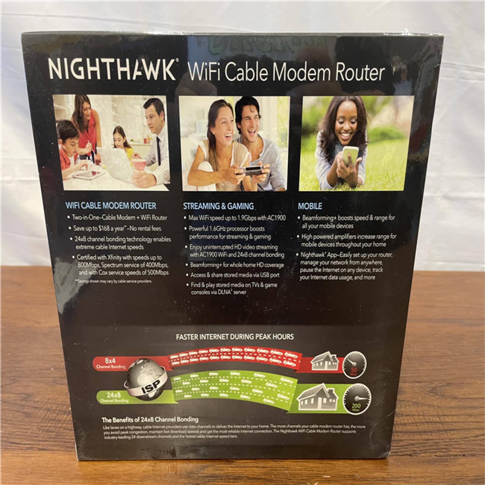 NEW! NETGEAR Nighthawk C7000 Wireless Router - 1.6GHz Processor 256MB RAM12