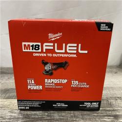 NEW - Milwaukee FUEL 18V Lithium-Ion Brushless Cordless 4-1/2 in./5 in. Grinder w/Paddle Switch (Tool-Only)