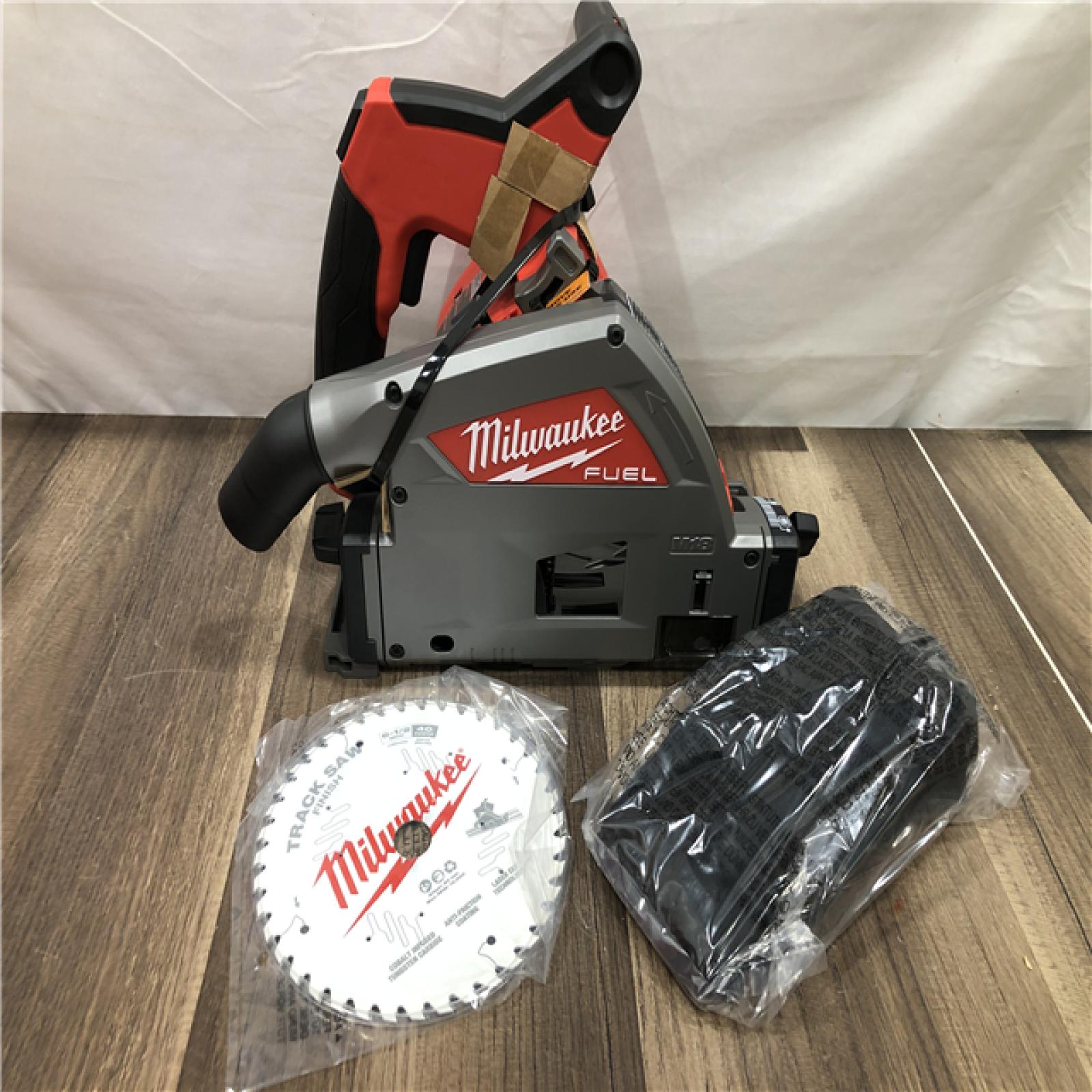 AS-IS Milwaukee  FUEL 18V Lithium-Ion Cordless Brushless 6-1/2 in. Plunge Cut Track Saw (Tool-Only)