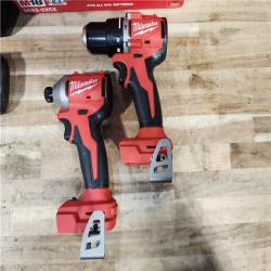 HOUSTON LOCATION - AS-IS Milwaukee 18-Volt Lithium-Ion Brushless Cordless Compact Hammer Drill/Impact Combo Kit