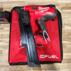 HOUSTON LOCATION - AS-IS Milwaukee M18 FUEL 3-1/2 in. 18-Volt 21° Lithium-Ion Brushless Cordless Framing Nailer Kit with 5.0 Ah Battery  Charger  Bag
