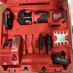 California AS-IS Milwaukee M18 Short Throw Press Tool Kit with Pex Crimp Jaws, Includes (2) Batteries, Charger & Hard Case; Appears in Excellent Condition