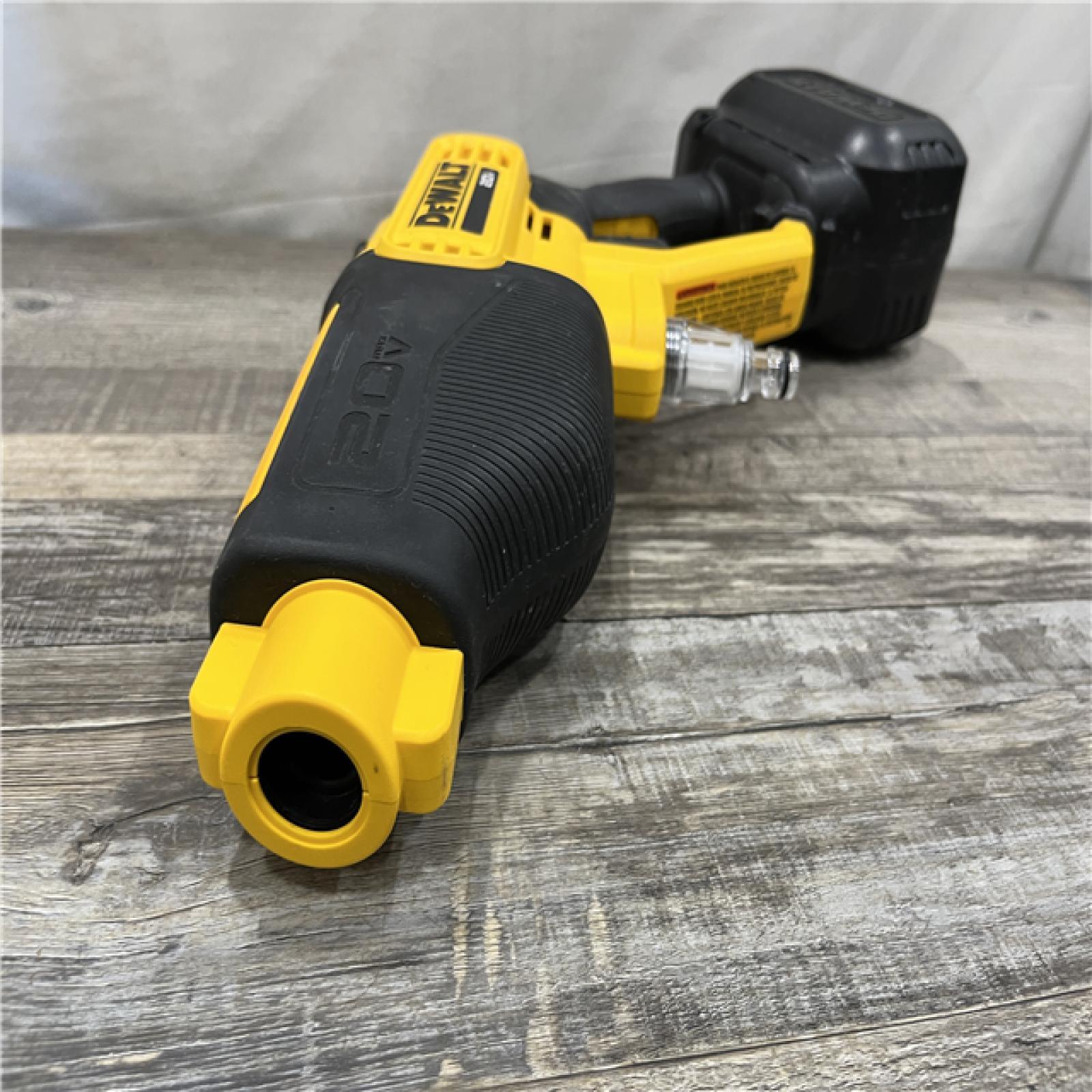 AS-IS DEWALT 20V MAX 550 PSI 1.0 GPM Cold Water Cordless Power Cleaner with 4-Nozzles (Tool Only)