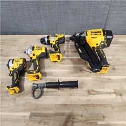 HOUSTON LOCATION - AS-IS DEWALT 4 TOOL COMBO