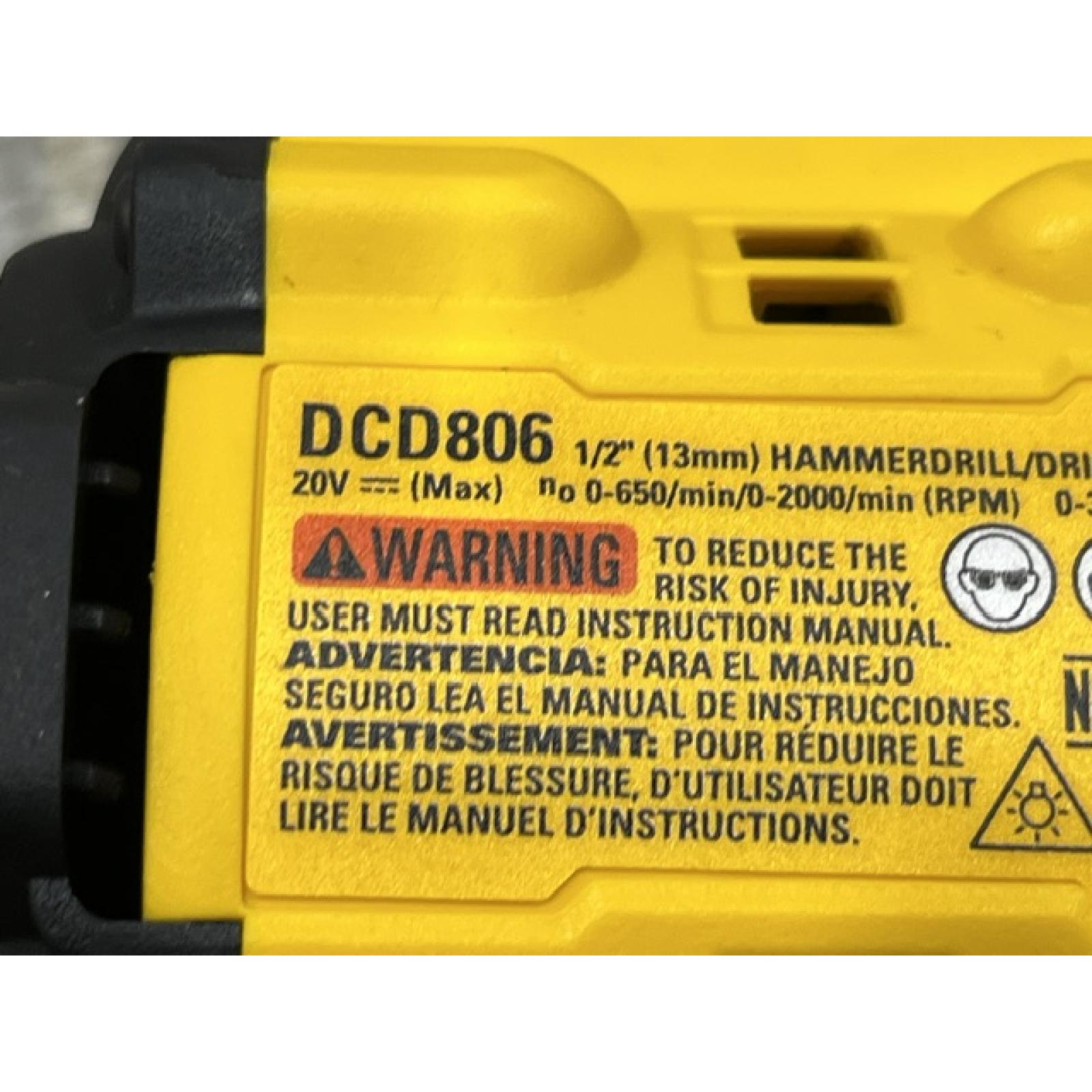 AS-IS DEWALT 20V XR Brushless Cordless 1/2 in. Hammer Drill (Tool-Only)