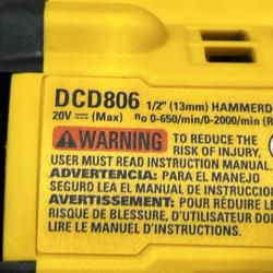 AS-IS DEWALT 20V XR Brushless Cordless 1/2 in. Hammer Drill (Tool-Only)