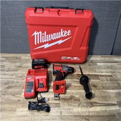 Houston Location AS-IS Milwaukee FUEL Hammer Drill Driver and Battery with Charger