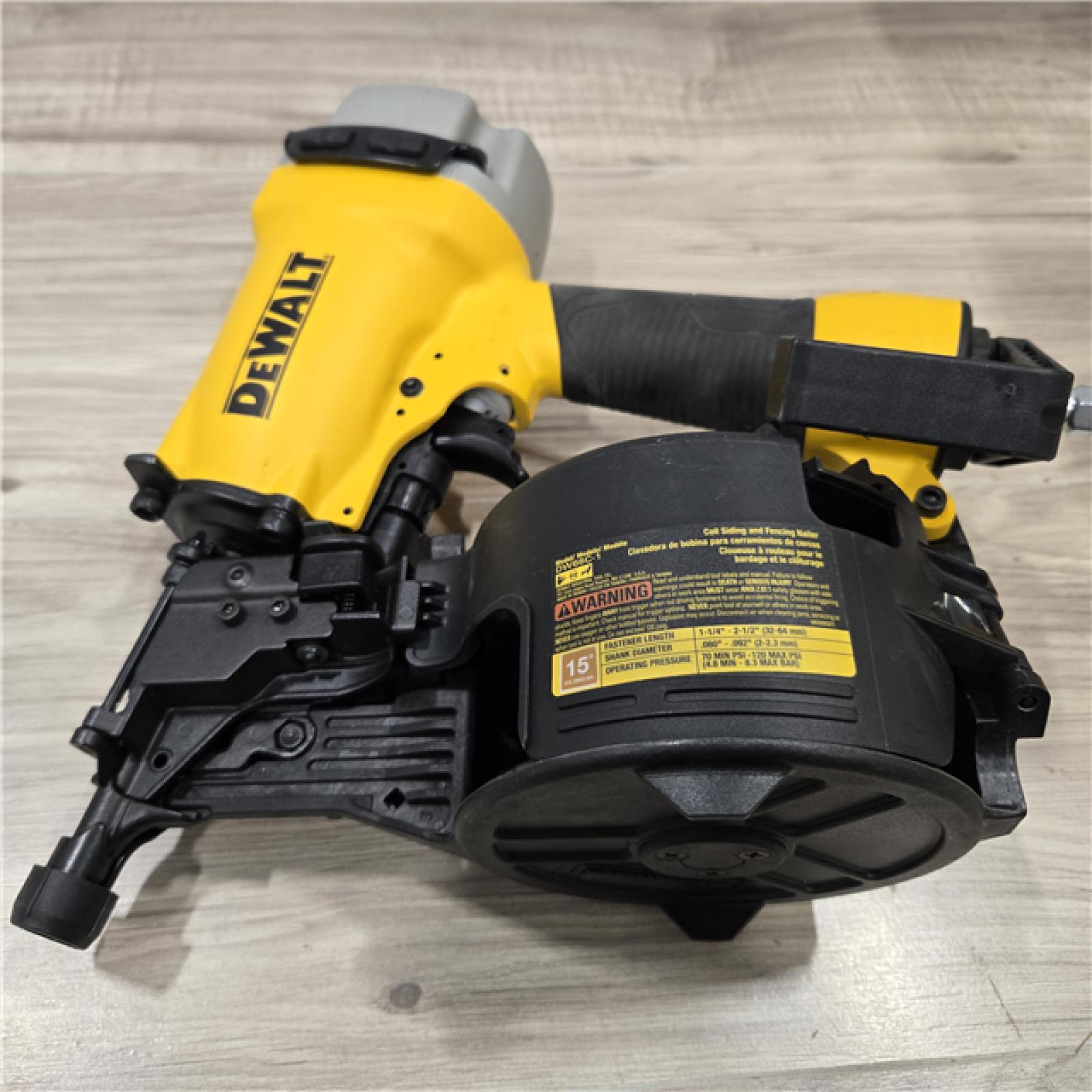 AS-IS DeWalt DW66C-1 15 Degree Coil Siding Nailer