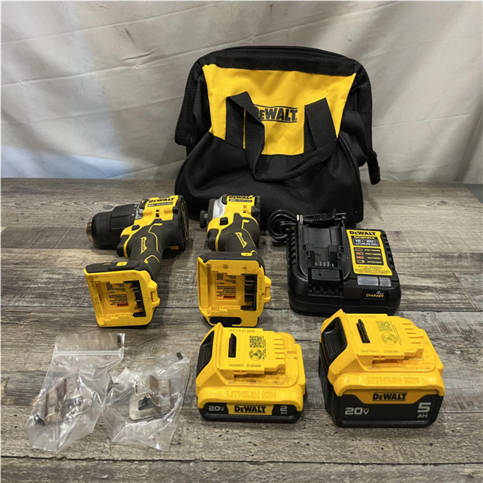 AS-IS DEWALT ATOMIC 20V MAX Lithium-Ion Cordless 2-Tool Combo Kit