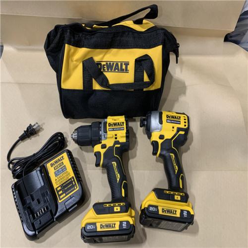 Excellent - DEWALT ATOMIC 20-Volt MAX Lithium-Ion Cordless Combo Kit (2-Tool) with (2) 2.0Ah Batteries  Charger and Bag