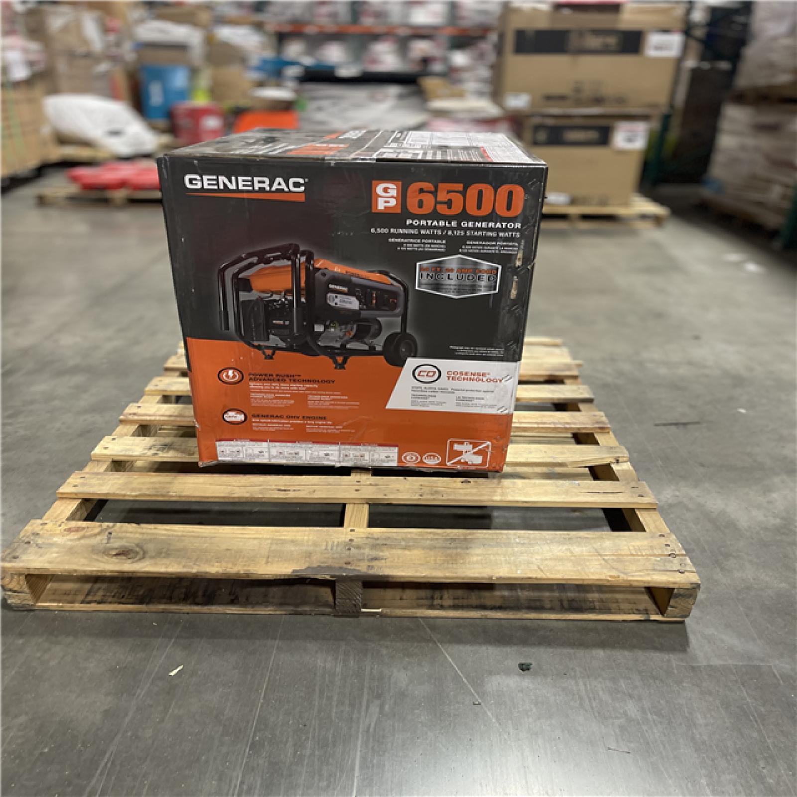DALLAS LOCATION-  NEW!- Generac 8125 / 6500-Watt Gasoline Powered Portable Generator with COSense