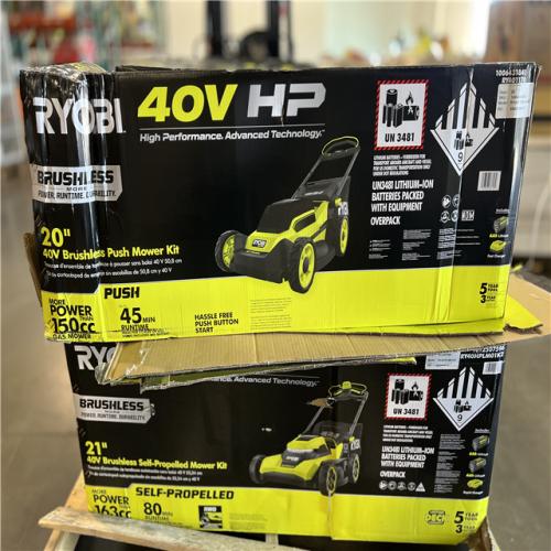DALLAS LOCATION - RYOBI MOWER PALLET -(4 UNITS)