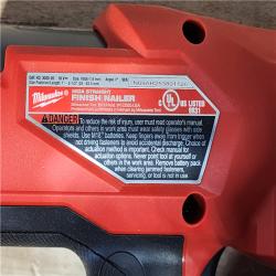 HOUSTON LOCATION - AS-IS (APPEARS LIKE NEW) Milwaukee FUEL 18-Volt Lithium-Ion Brushless Cordless Gen ll 16-Gauge Straight Finish Nailer (Tool Only)
