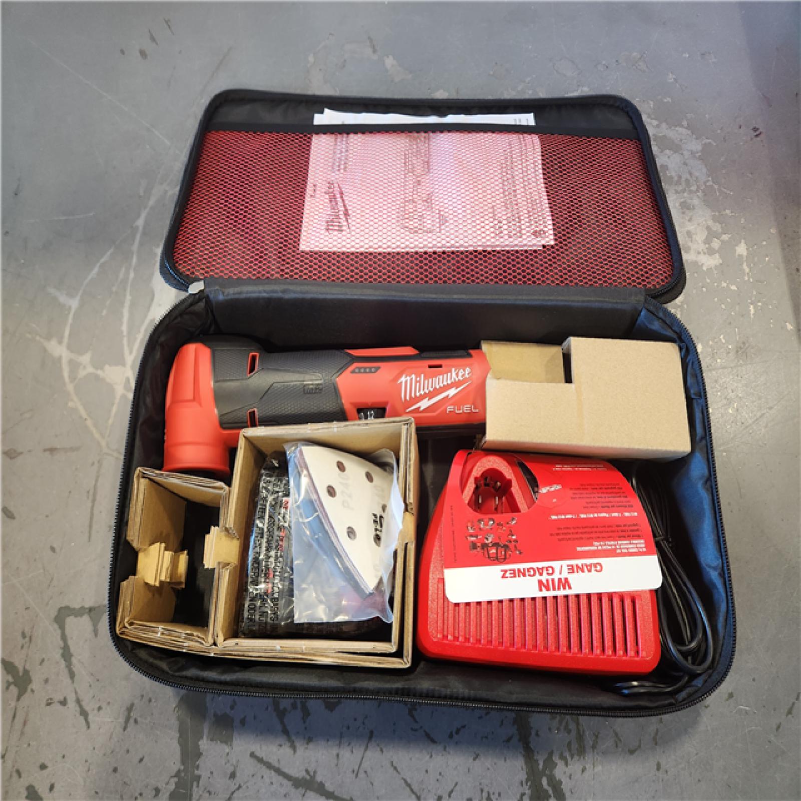 AS-IS- Milwaukee M12 FUEL 12V Lithium-Ion Cordless Oscillating Multi-Tool Kit with 4.0 Ah Battery