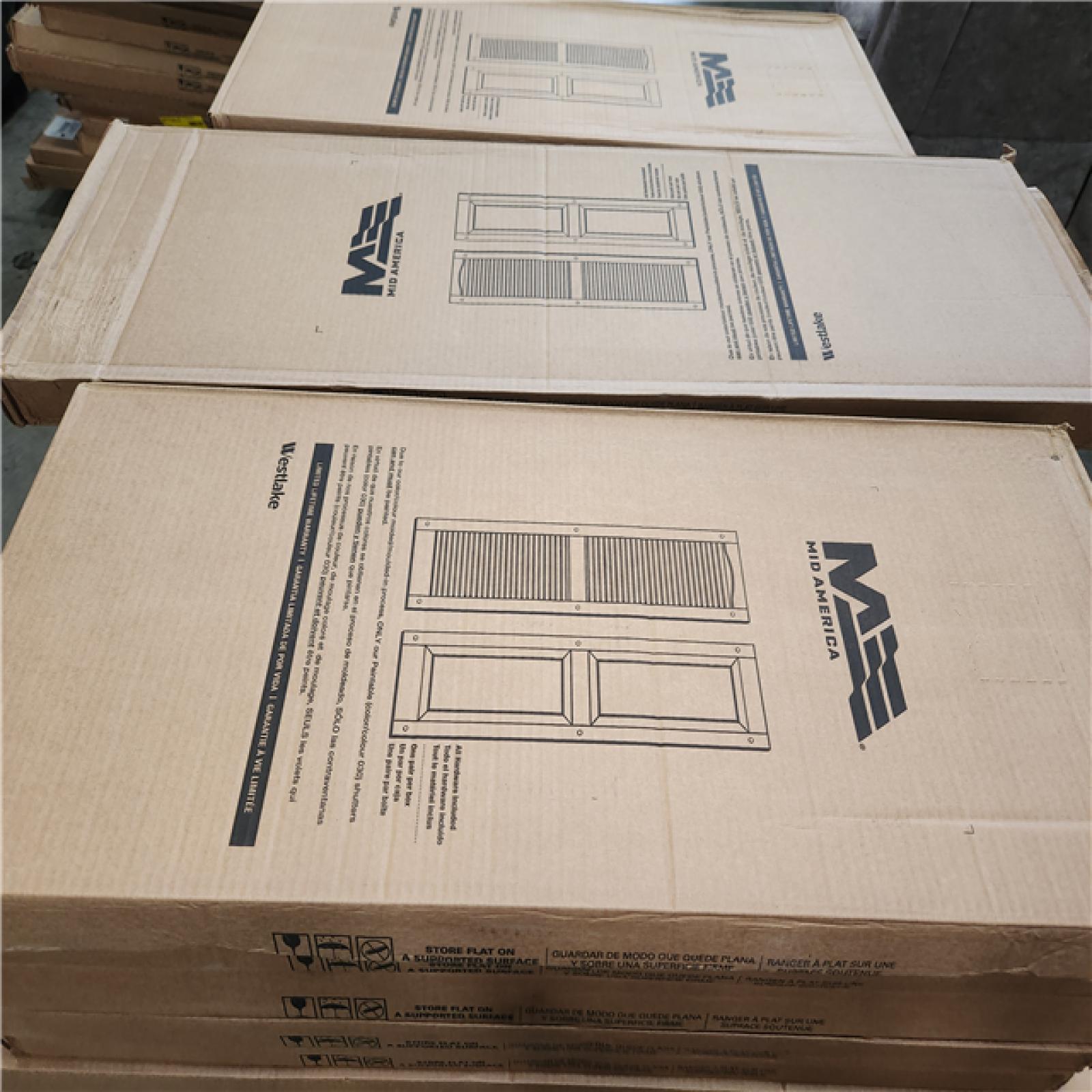 Phoenix Builders Edge Louvered Vinyl Exterior Shutters Pair Pallet (59-Boxes)