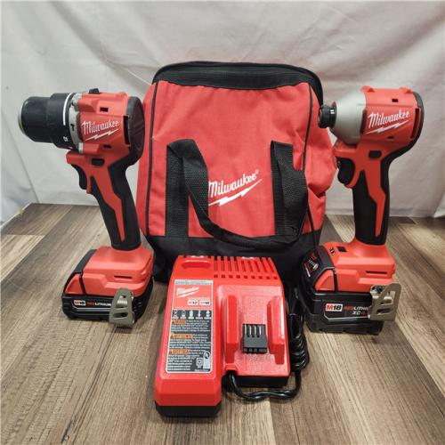AS-IS- Milwaukee M18 Compact Brushless 2-Tool Combo Kit