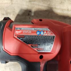 HOUSTON LOCATION - AS - IS Milwaukee FUEL 18-Volt Lithium-Ion Brushless Cordless 18-Gauge 1/4 in. Narrow Crown Stapler (Tool-Only)