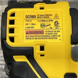 AS-IS DEWALT Atomic 20V Max Lithium-Ion Brushless Cordless Compact 1/4 in. Impact Driver Kit