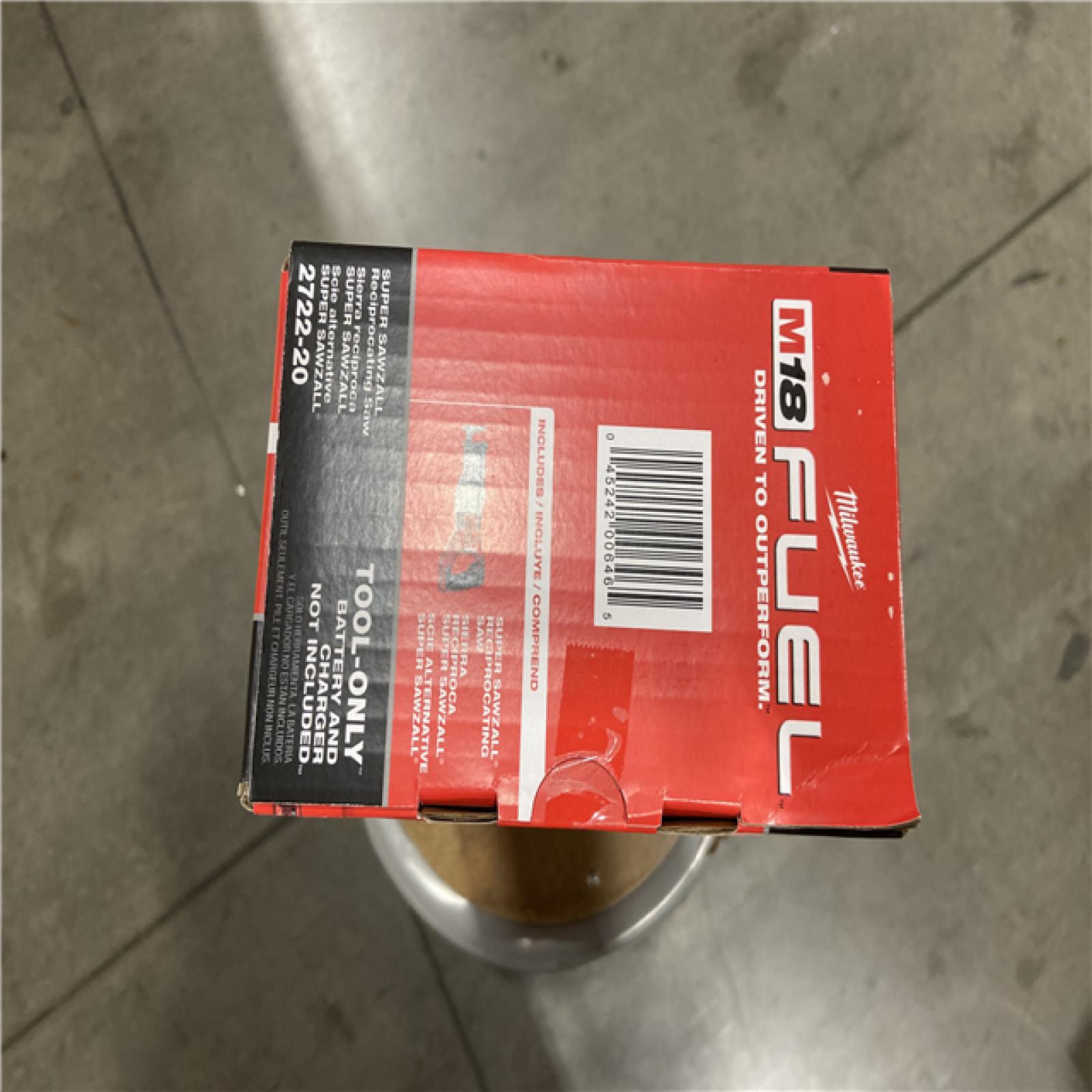 NEW! - Milwaukee M18 FUEL 18V Lithium-Ion Brushless Cordless Super SAWZALL Orbital Reciprocating Saw (Tool-Only)